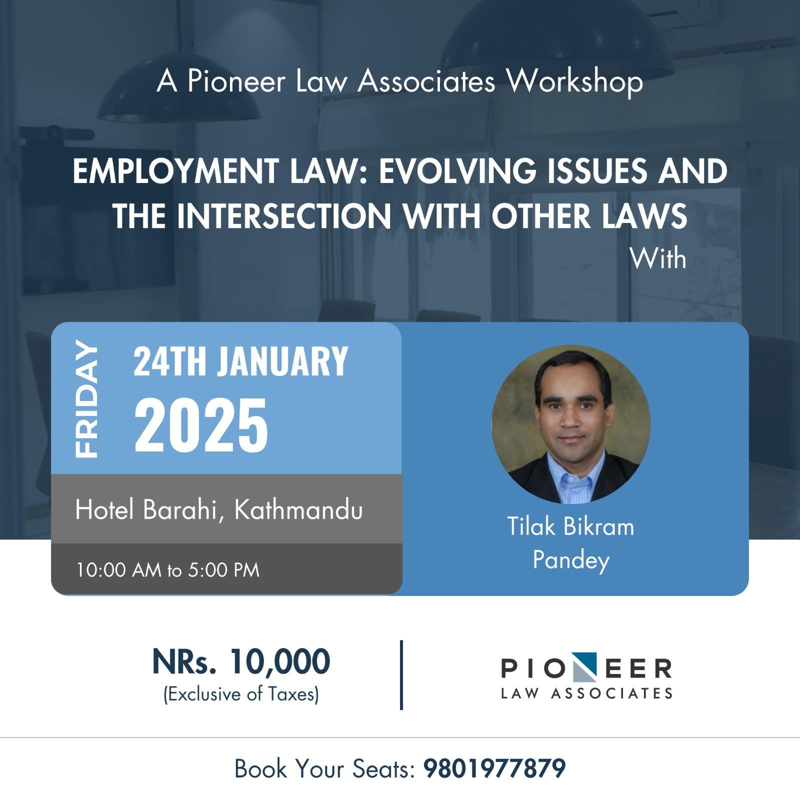 Workshop on Employment Law: Evolving Issues and the Intersection with Other Laws image